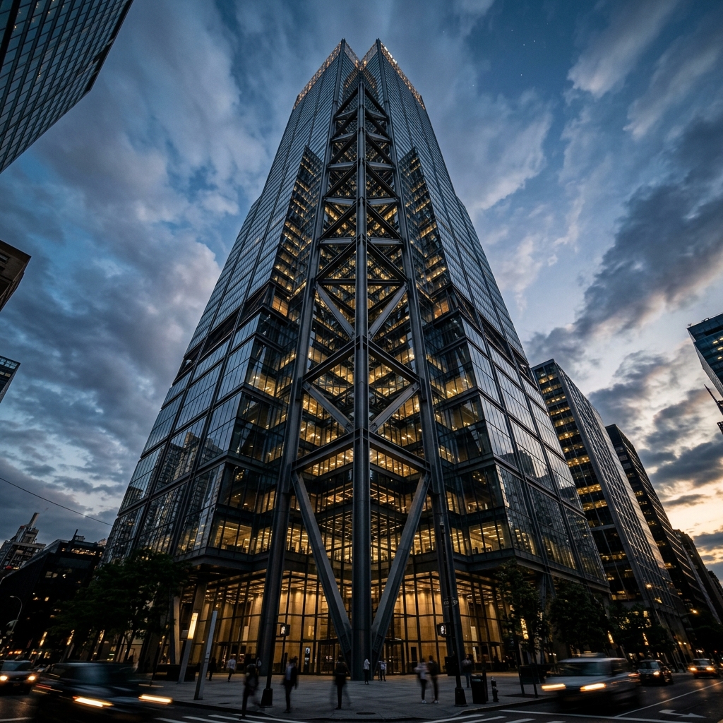 Commercial Luxury Glass Tower Office